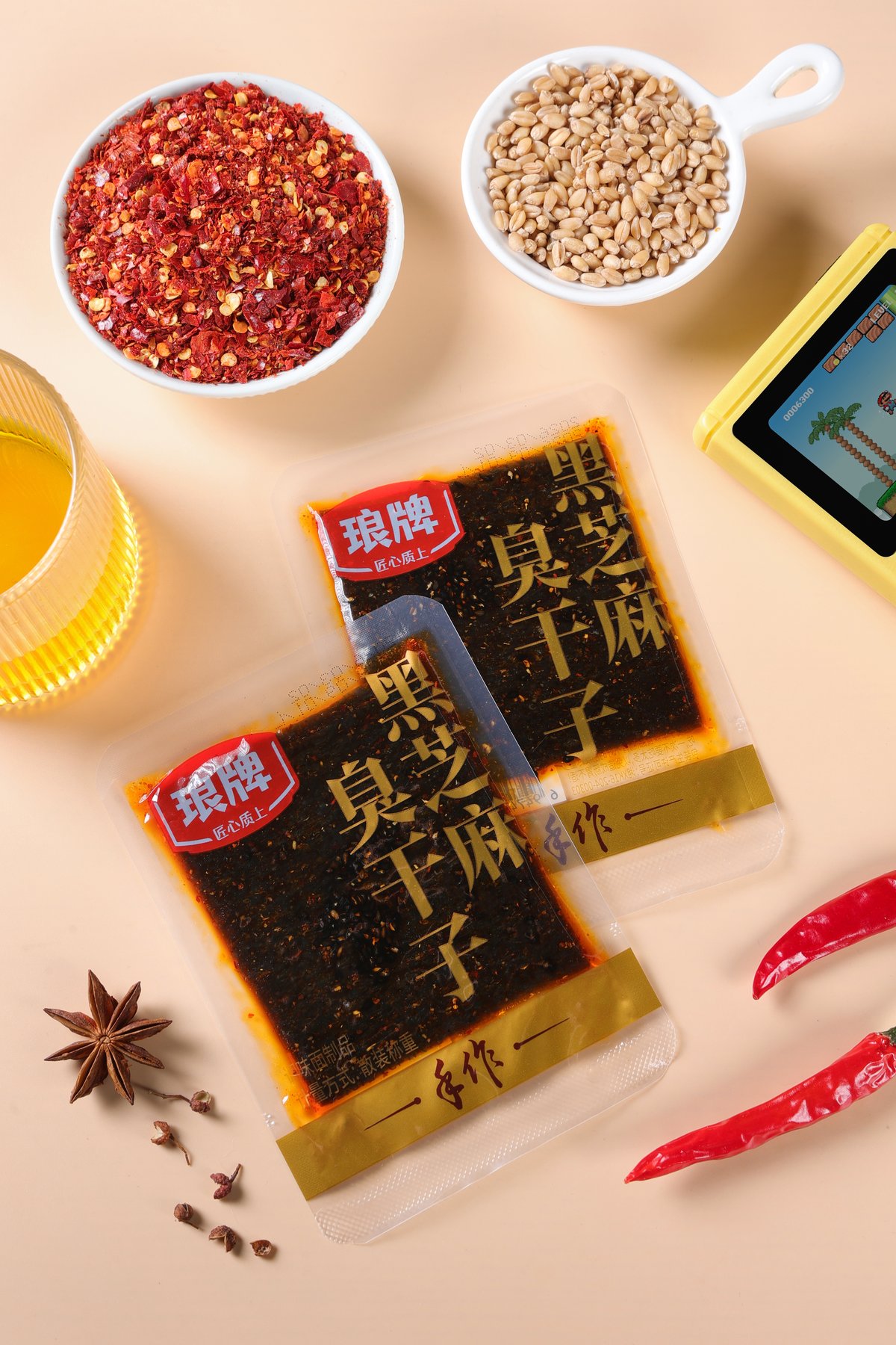 琅牌黑芝麻臭干子